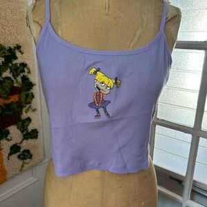 Nickelodeon Anjelica pickles Frost purple tank top